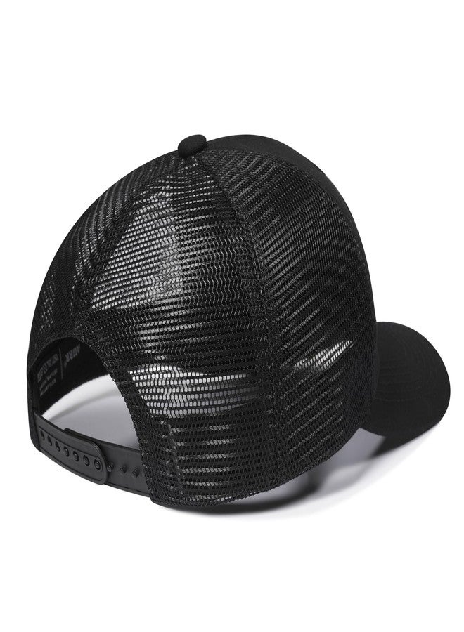 AURR American Flag Trucker Hat, Patriotic Baseball Cap for Men & Women, Breathable Mesh Adjustable Snapback, USA Flag Patch Black/Black - Image 5